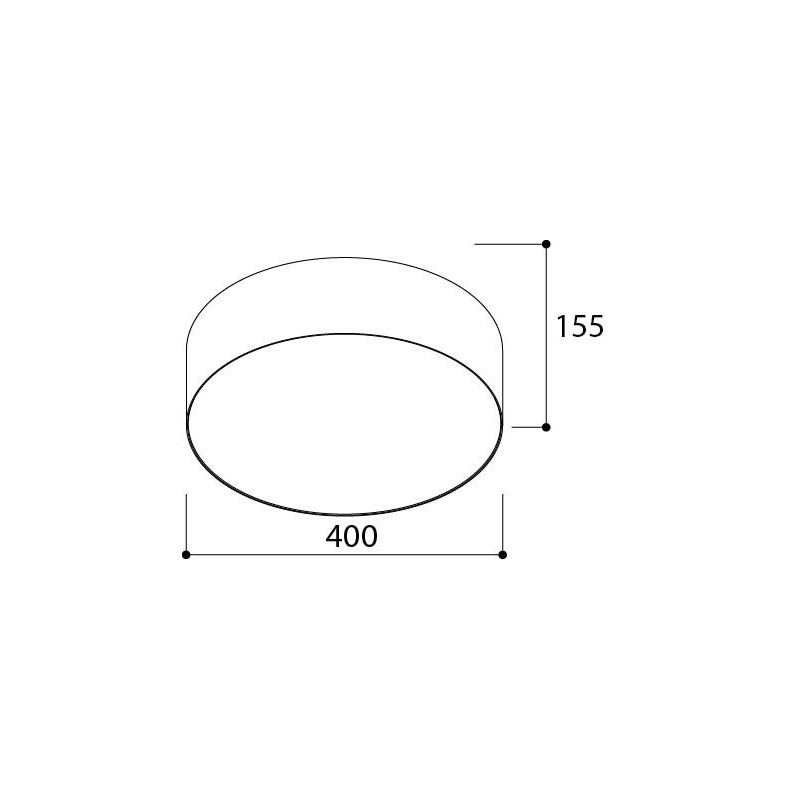 TAL HUBBLE 400 Surface Mounted plafondlamp