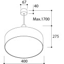 TAL HUBBLE 400 Suspended hanglamp