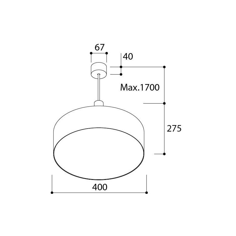 TAL HUBBLE 400 Suspended hanglamp