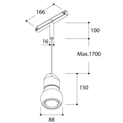 TAL KALEBAS LED 48V suspension lamp
