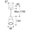 TAL KALEBAS LED CI MAINS DIMMABLE suspension lamp