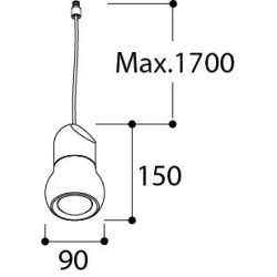 TAL KALEBAS LED M10 CI MAINS DIMMABLE suspension lamp