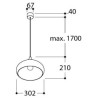 TAL KAZAN E27 suspension lamp
