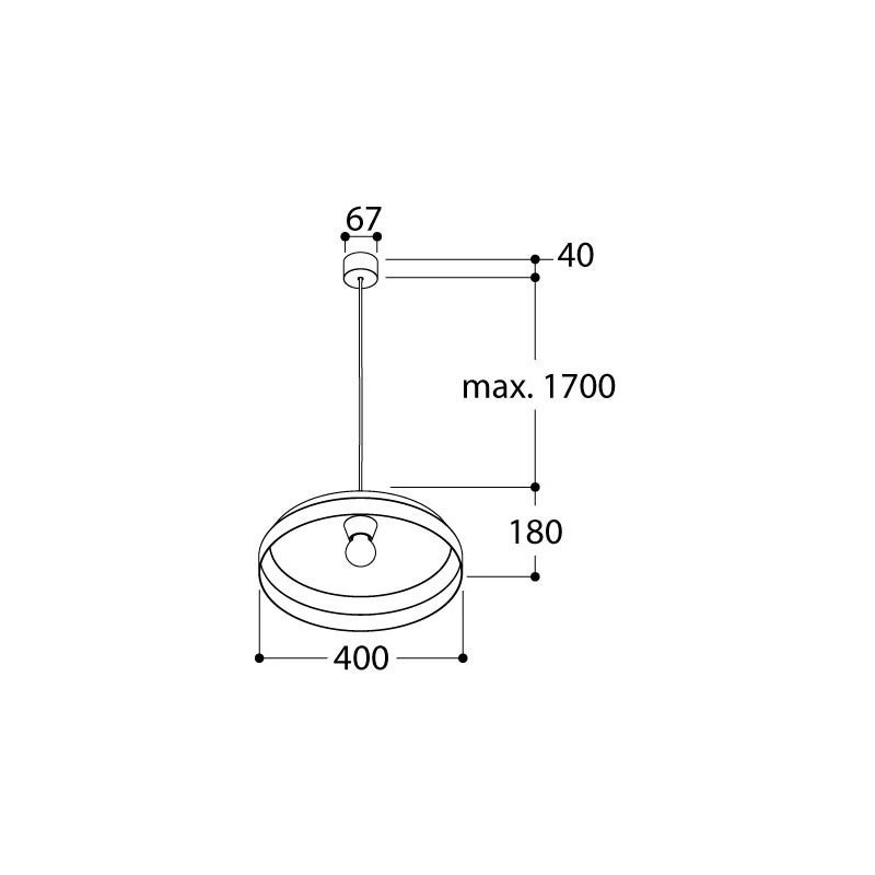 TAL LUZIEN E27 hanglamp