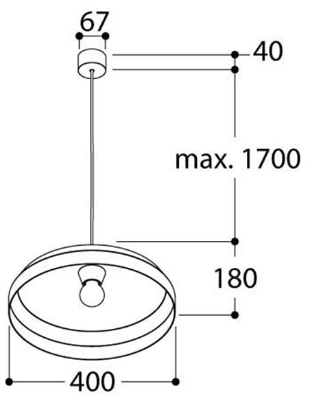 Tal Lighting LUZIEN E27 Hängelampe