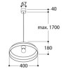 TAL LUZIEN E27 suspension lamp