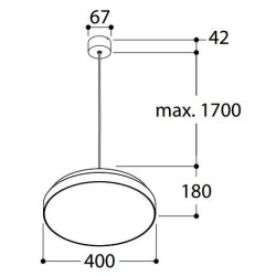 TAL LUZIEN SMD LED DIMMABLE suspension lamp