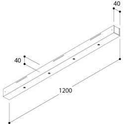 TAL M10 BASE PRO 4 (1200) CI 250mA MAINS DIMMABLE LC 