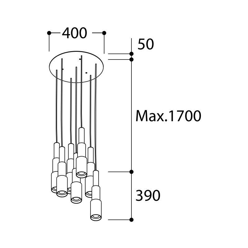 TAL M10 CLUSTERPLATE 7 (ROUND) 230V