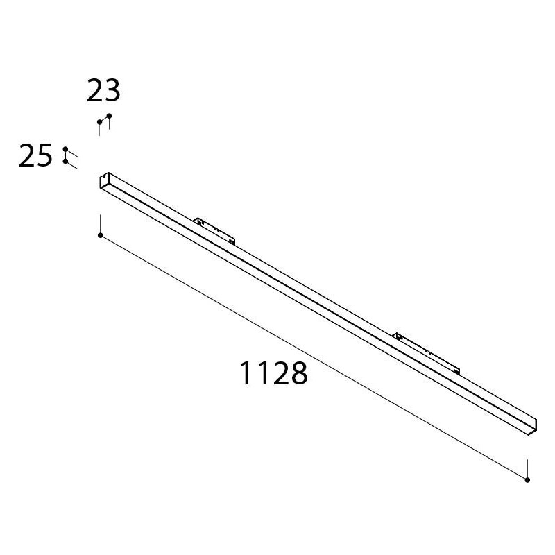 TAL MAGNETIC LED 48V L1128 OPAL trackverlichting
