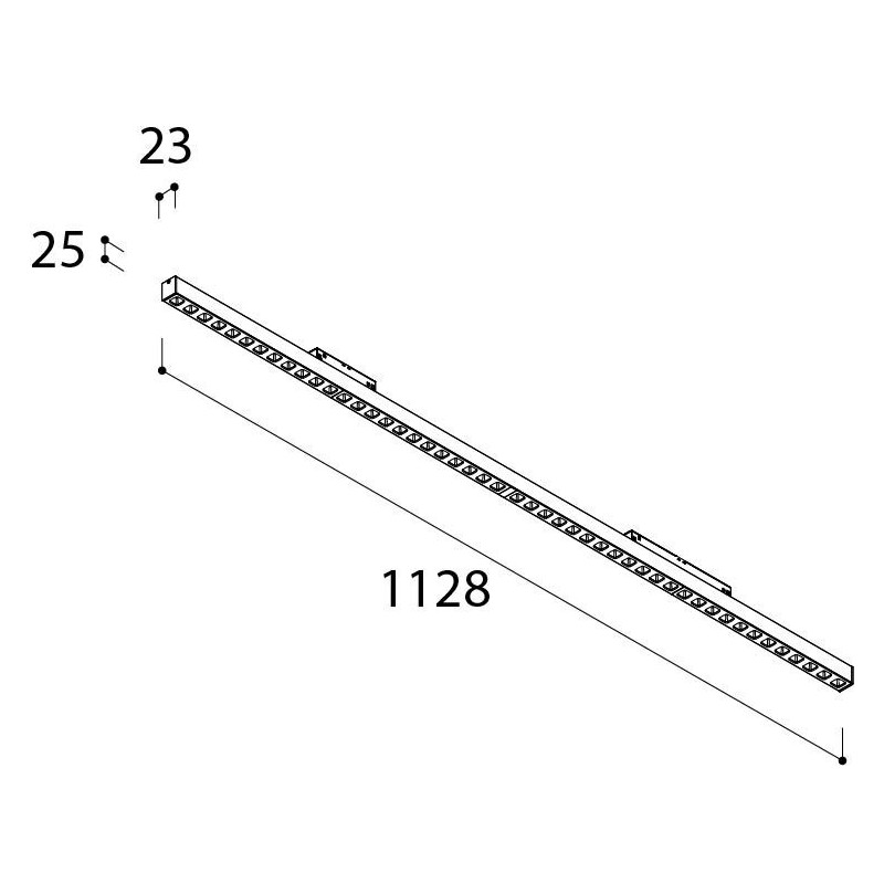 TAL MAGNETIC LED 48V L1128 UGR trackverlichting
