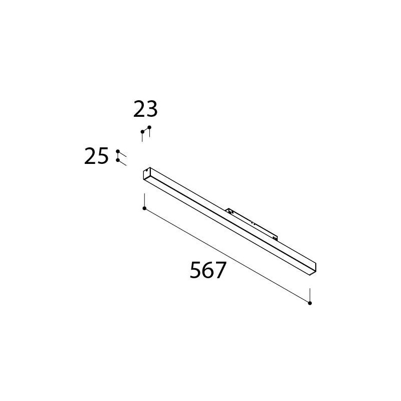 TAL MAGNETIC LED 48V L567 OPAL trackverlichting