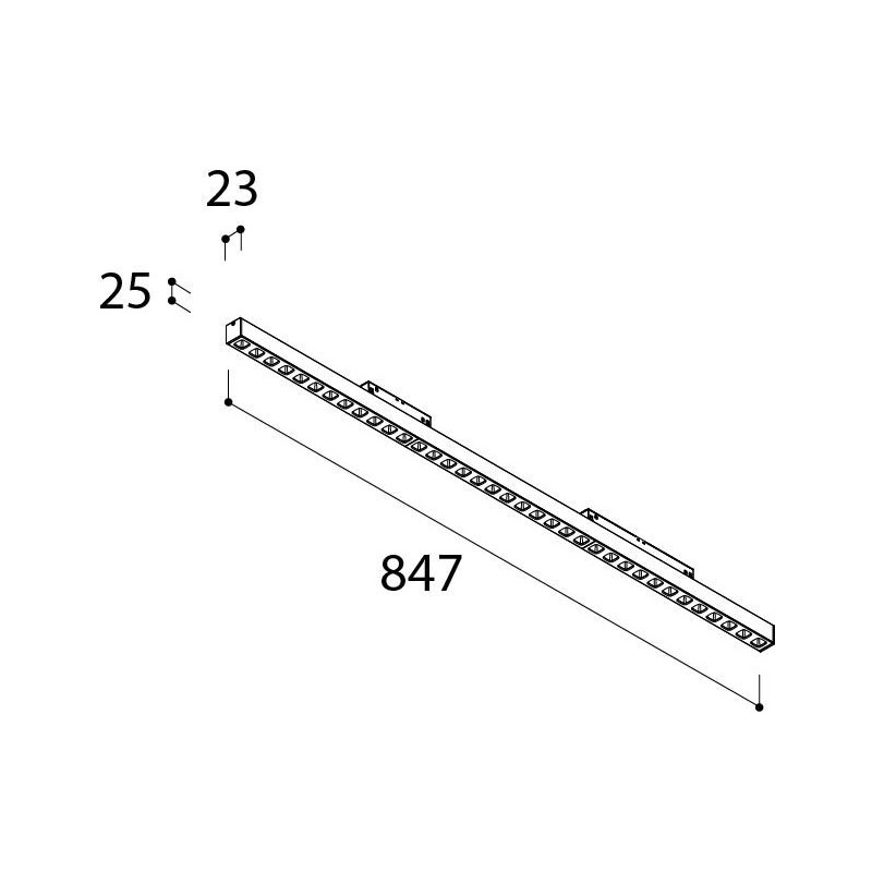 TAL MAGNETIC LED 48V L847 UGR trackverlichting