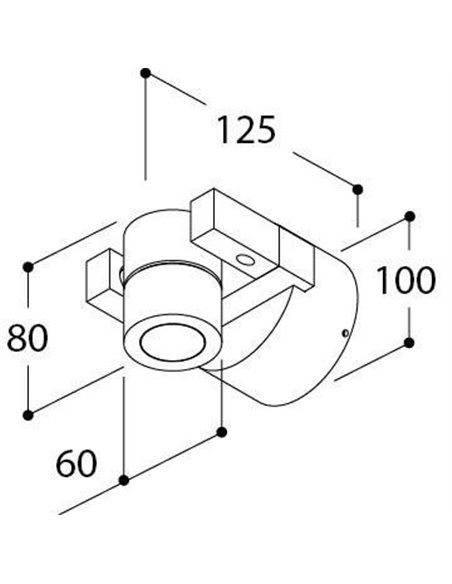 TAL MAX 50 LUXEON M CI wandlamp / grondlamp