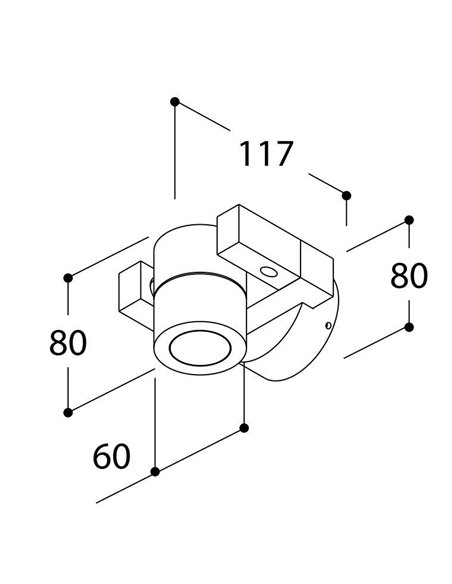 TAL MAX 50 LUXEON M WC wandlamp / grondlamp