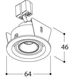 TAL MICRO ECLIPS LEAF recessed spot