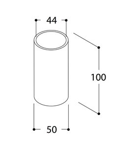 TAL LIGHTING MICRO OBO WC FLOORTUBE