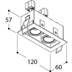 TAL MICRO TOMMY 2 TORSION recessed spot