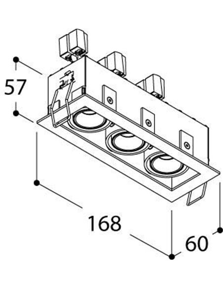 Tal Lighting MICRO TOMMY 3 TORSION Einbaustrahler