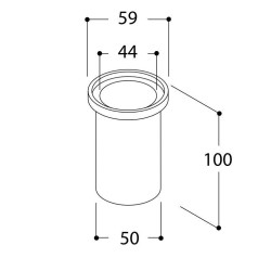 TAL MICRO UBO WC FLOORTUBE