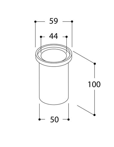 TAL MICRO UBO WC FLOORTUBE