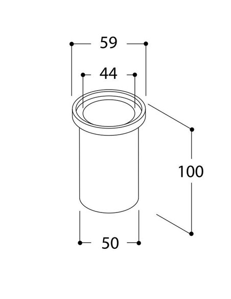 TAL MICRO UBO WC FLOORTUBE