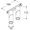 TAL MICROSCOOP TRACK 48V DOUBLE trackverlichting