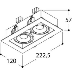 TAL MINI TOMMY SLIM 2 BEAUFORT recessed spot