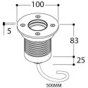 TAL MINI UBO ROUND LUXEON M WC 180° inbouwlamp