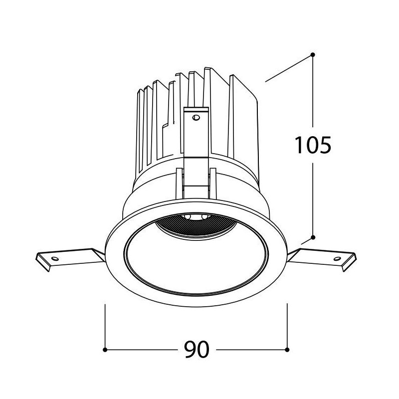 TAL MIX 13W ROUND inbouwspot