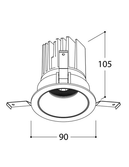 TAL MIX 13W ROUND inbouwspot