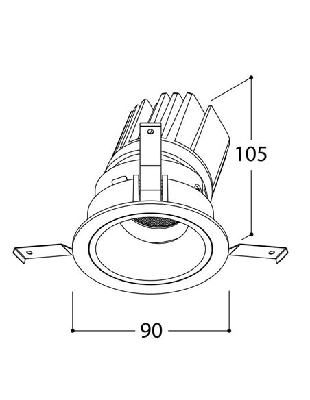 TAL MIX 13W ROUND FLEX inbouwspot