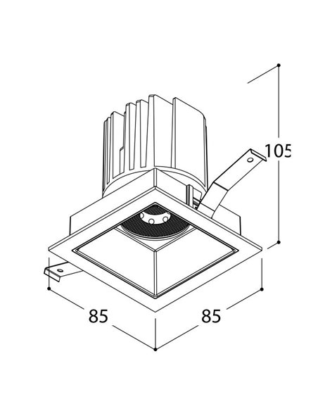 TAL MIX 13W SQUARE inbouwspot