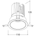 TAL MIX 26W ROUND inbouwspot