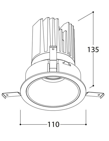 Tal Lighting MIX 26W ROUND Einbaustrahler