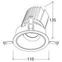 TAL MIX 26W ROUND FLEX inbouwspot