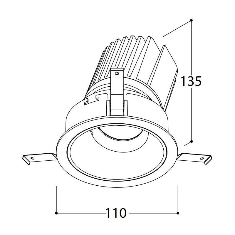 TAL MIX 26W ROUND FLEX inbouwspot