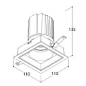 TAL MIX 26W SQUARE inbouwspot