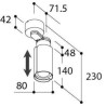 TAL NELSON Surface Mounted ceiling lamp