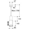 TAL NELSON SUSPENDED MAINS DIMM suspension lamp
