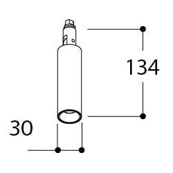 TAL NOBEL ELBOW M10 WC ceiling lamp