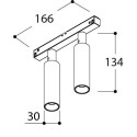 TAL NOBEL ELBOW TRACK 48V DOUBLE trackverlichting