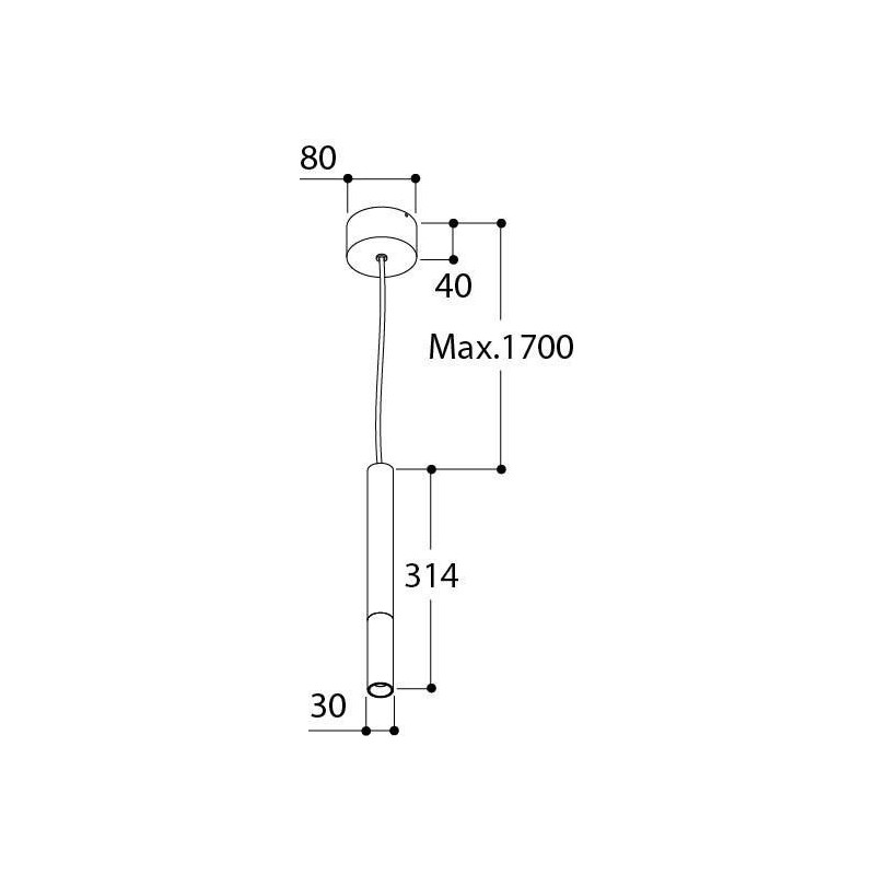 TAL NOBEL PI CI MAINS DIMM hanglamp