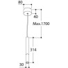 TAL NOBEL PI CI MAINS DIMM suspension lamp