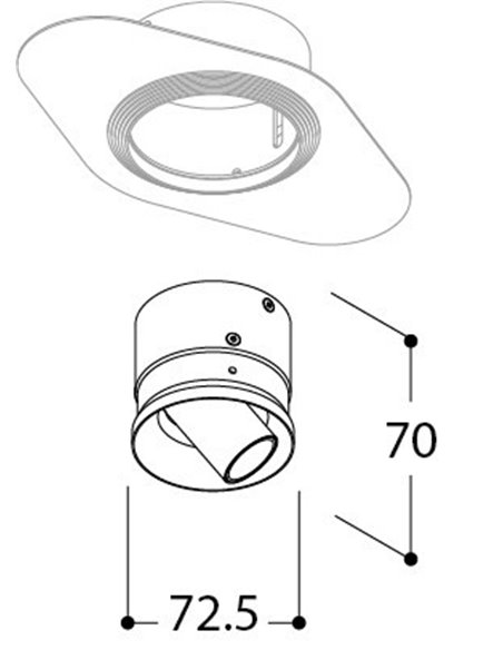 Tal Lighting NOBEL SFEROS TRIMLESS Einbaustrahler