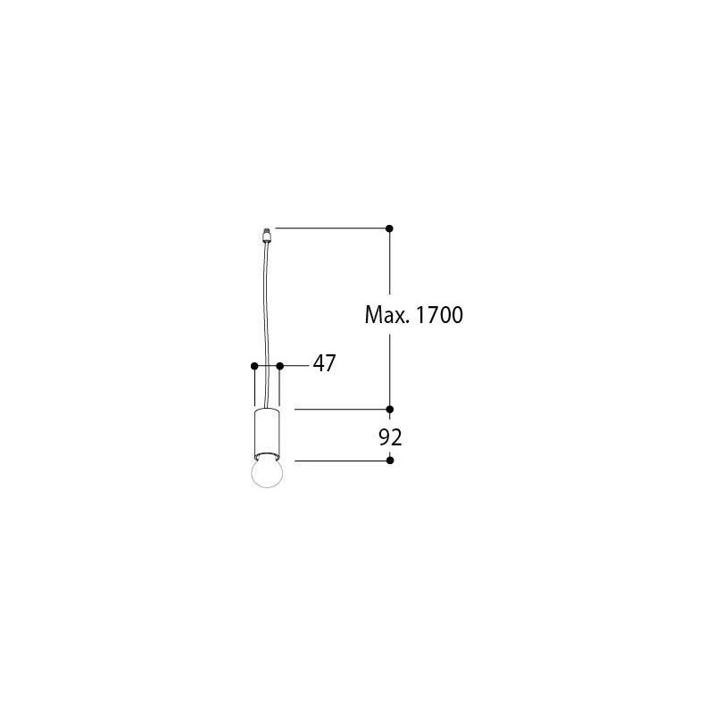 TAL NUTS SUSPENDED E27 M10 hanglamp