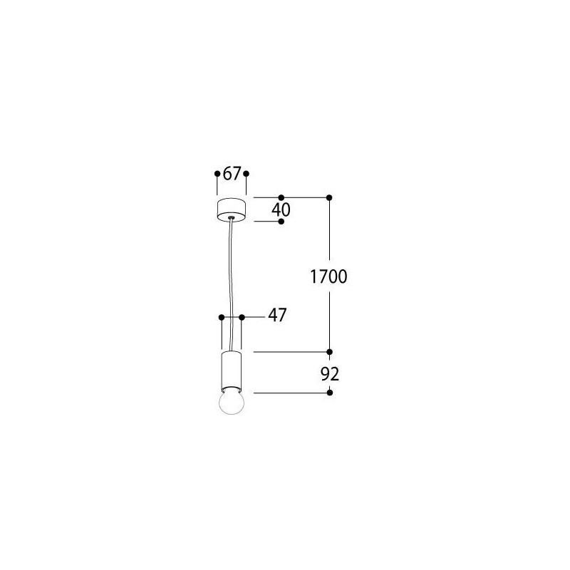 TAL NUTS SUSPENSION E27 hanglamp