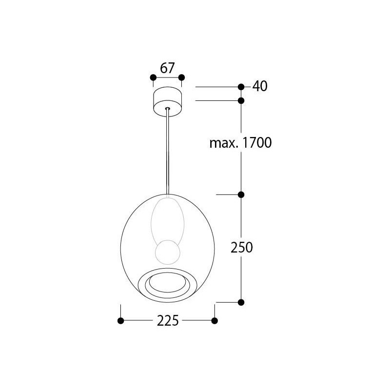 TAL OLIJF SUSPENSION E27 hanglamp