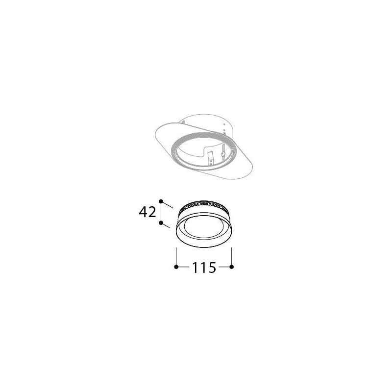 TAL ORBITAL BASIC TRIMLESS FLOW CONTROL LOOK inbouwspot