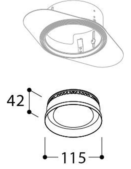 TAL ORBITAL BASIC TRIMLESS FLOW CONTROL LOOK inbouwspot